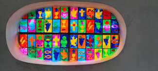 Kirchenfenster - beim Kinderbibeltag entstanden