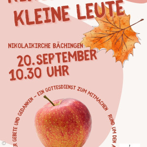 Ein Gottesdienst rund um den Apfel